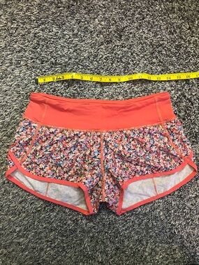 lululemon athletica Coral Floral Running Shorts